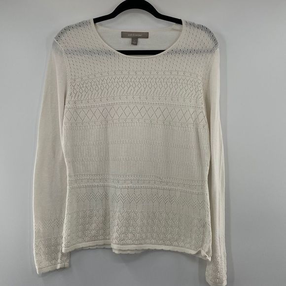 croft & barrow Sweaters - 3For$20 Croft & Barrow White Knitted Sweater size Large